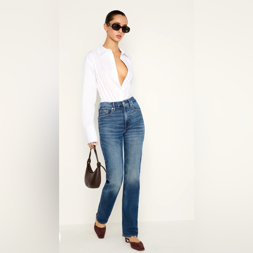 Good American Good Icon Straight Jeans